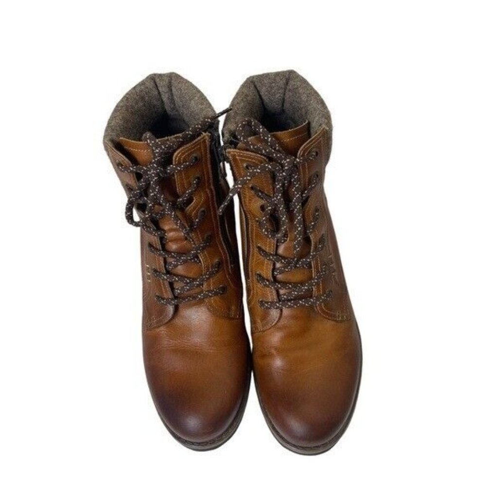 Taos Cutie Women’s  Brown Leather Hiking Gorpcore Size 8.5 - Picture 3 of 12